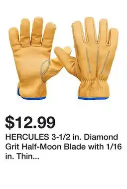 Harbor Freight Tools HERCULES 3-1/2 in. Diamond Grit Half-Moon Blade with 1/16 in. Thin Kerf offer