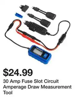 Harbor Freight Tools 30 Amp Fuse Slot Circuit Amperage Draw Measurement Tool offer