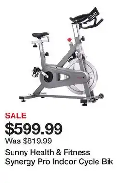 Dick's Sporting Goods Sunny Health & Fitness Synergy Pro Indoor Cycle Bik offer