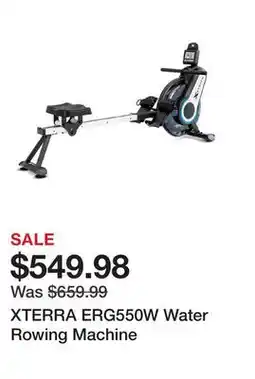 Dick's Sporting Goods XTERRA ERG550W Water Rowing Machine offer