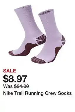 Dick's Sporting Goods Nike Trail Running Crew Socks offer