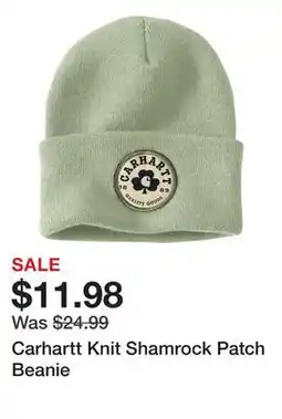 Dick's Sporting Goods Carhartt Knit Shamrock Patch Beanie offer