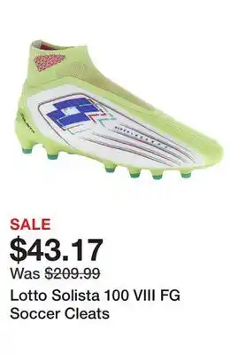 Dick's Sporting Goods Lotto Solista 100 VIII FG Soccer Cleats offer
