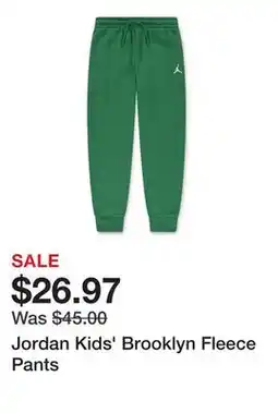 Dick's Sporting Goods Jordan Kids' Brooklyn Fleece Pants offer