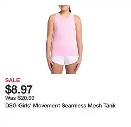 Dick's Sporting Goods DSG Girls' Movement Seamless Mesh Tank offer