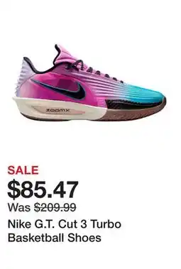 Dick's Sporting Goods Nike G.T. Cut 3 Turbo Basketball Shoes offer