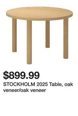 Ikea STOCKHOLM 2025 Table, oak veneer/oak veneer offer