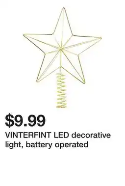 Ikea VINTERFINT LED decorative light, battery operated offer