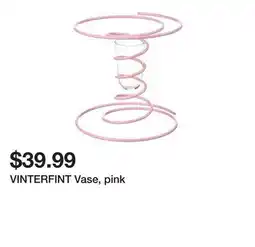 Ikea VINTERFINT Vase, pink offer