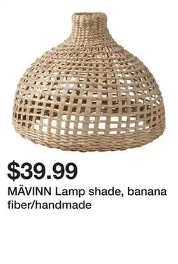 Ikea MÄVINN Lamp shade, banana fiber/handmade offer
