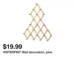 Ikea VINTERFINT Wall decoration, pine offer