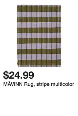 Ikea MÄVINN Rug, stripe multicolor offer