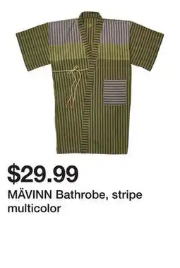 Ikea MÄVINN Bathrobe, stripe multicolor offer