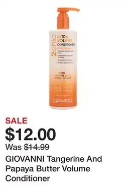 Marshalls GIOVANNI Tangerine And Papaya Butter Volume Conditioner offer