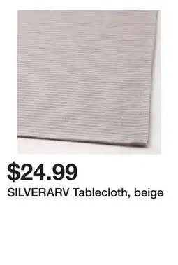 Ikea SILVERARV Tablecloth, beige offer