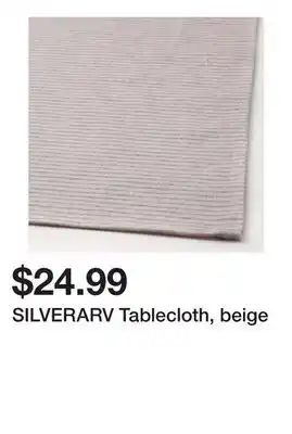 Ikea SILVERARV Tablecloth, beige offer