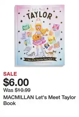 Marshalls MACMILLAN Let's Meet Taylor Book offer