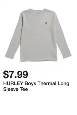Marshalls HURLEY Boys Thermal Long Sleeve Tee offer