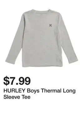 Marshalls HURLEY Boys Thermal Long Sleeve Tee offer