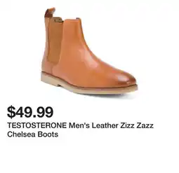 Marshalls TESTOSTERONE Men's Leather Zizz Zazz Chelsea Boots offer
