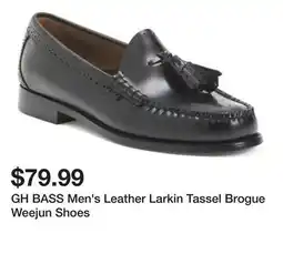 Marshalls GH BASS Men's Leather Larkin Tassel Brogue Weejun Shoes offer