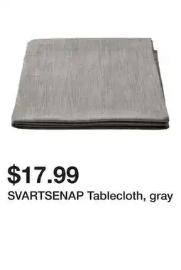 Ikea SVARTSENAP Tablecloth, gray offer