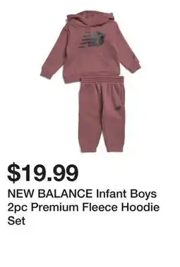 Marshalls NEW BALANCE Infant Boys 2pc Premium Fleece Hoodie Set offer
