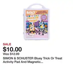 Marshalls SIMON & SCHUSTER Bluey Trick Or Treat Activity Pad And Magnetic Play Set offer