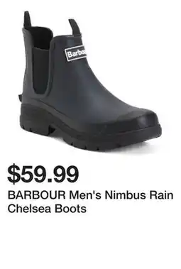 Marshalls BARBOUR Men's Nimbus Rain Chelsea Boots offer
