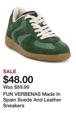 Marshalls FUN VERBENAS Made In Spain Suede And Leather Sneakers offer