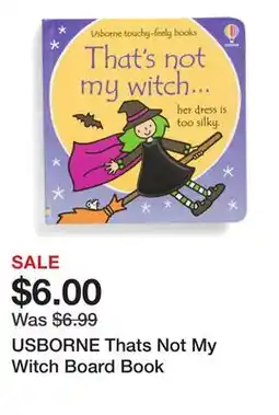 Marshalls USBORNE Thats Not My Witch Board Book offer