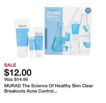 Marshalls MURAD The Science Of Healthy Skin Clear Breakouts Acne Control Trial Kit offer
