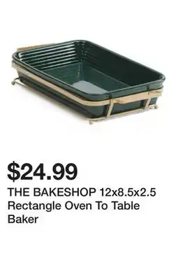 Marshalls THE BAKESHOP 12x8.5x2.5 Rectangle Oven To Table Baker offer