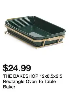 Marshalls THE BAKESHOP 12x8.5x2.5 Rectangle Oven To Table Baker offer