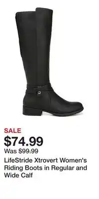 Kohl's LifeStride Xtrovert Women's Riding Boots in Regular and Wide Calf offer