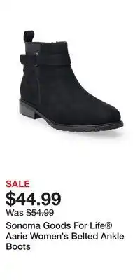 Kohl's Sonoma Goods For Life Aarie Women's Belted Ankle Boots offer