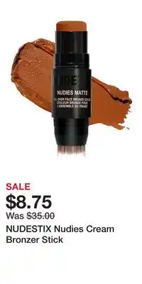 Kohl's NUDESTIX Nudies Cream Bronzer Stick offer