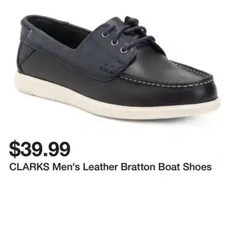 Marshalls CLARKS Men's Leather Bratton Boat Shoes offer