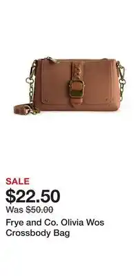 Kohl's Frye and Co. Olivia Wos Crossbody Bag offer