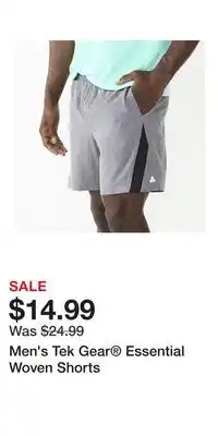 Kohl's Men's Tek Gear Essential Woven Shorts offer