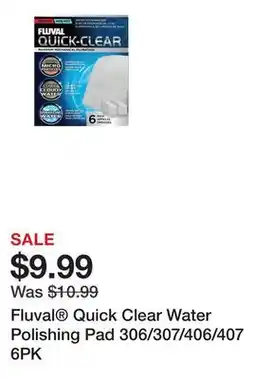 Petsmart Fluval Quick Clear Water Polishing Pad 306/307/406/407 6PK offer