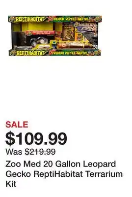 Petsmart Zoo Med 20 Gallon Leopard Gecko ReptiHabitat Terrarium Kit offer