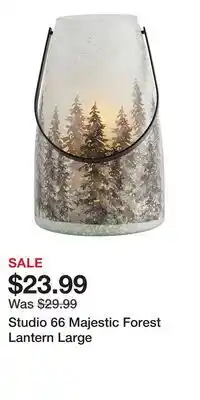 Kohl's Studio 66 Majestic Forest Lantern Large offer