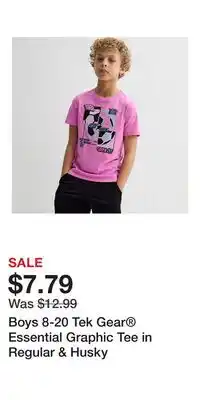 Kohl's Boys 8-20 Tek Gear Essential Graphic Tee in Regular & Husky offer