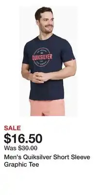 Kohl's Men's Quiksilver Short Sleeve Graphic Tee offer