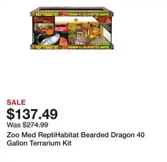 Petsmart Zoo Med ReptiHabitat Bearded Dragon 40 Gallon Terrarium Kit offer