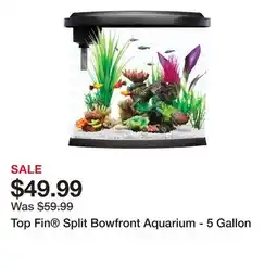 Petsmart Top Fin Split Bowfront Aquarium - 5 Gallon offer