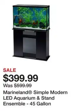 Petsmart Marineland Simple Modern LED Aquarium & Stand Ensemble - 45 Gallon offer