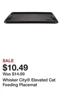 Petsmart Whisker City Elevated Cat Feeding Placemat offer