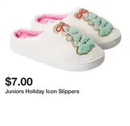 Five Below Juniors Holiday Icon Slippers offer